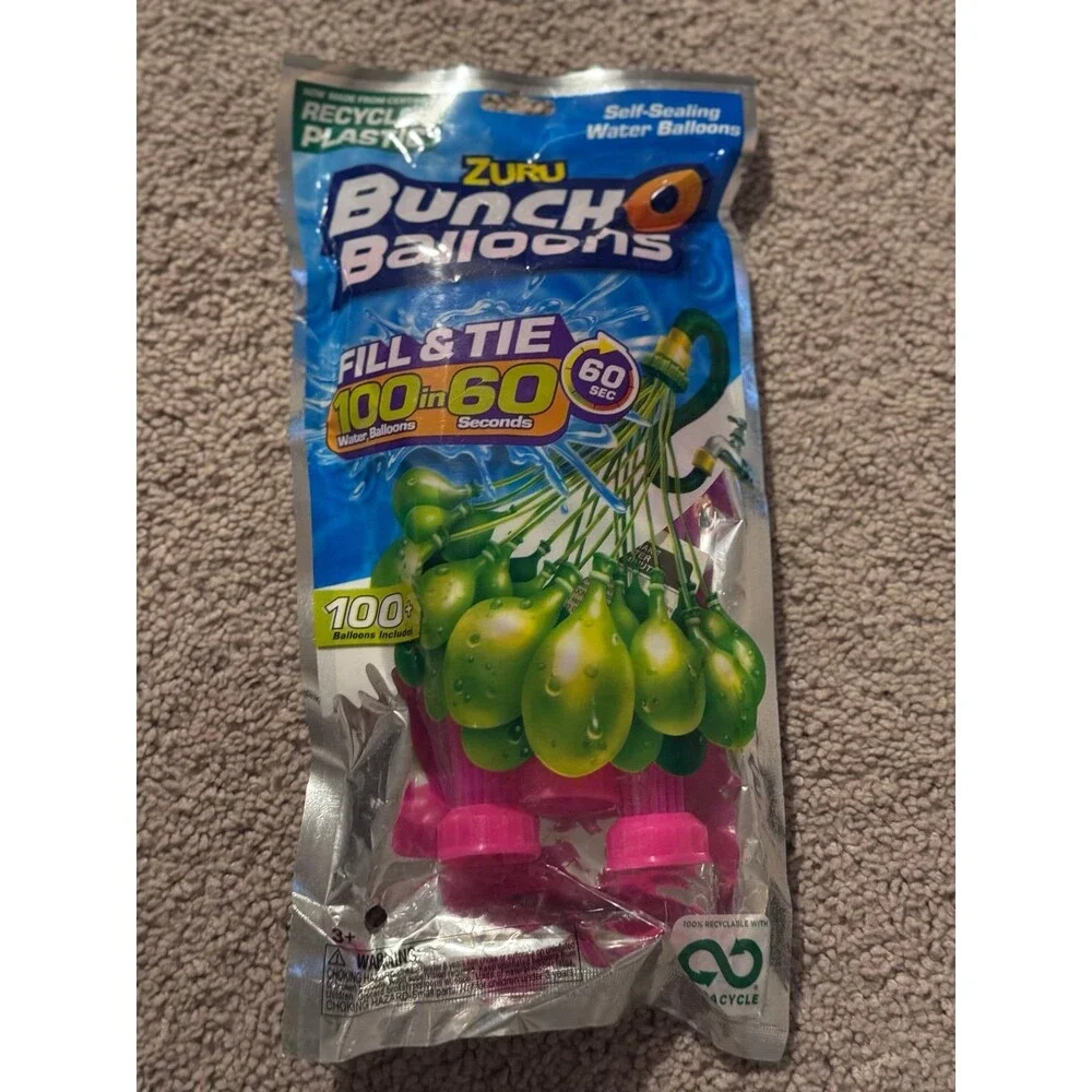ZURU Bunch O Balloons ZURU Bunch O Balloons 100 Water Balloons Fill & Tie 60 Sec